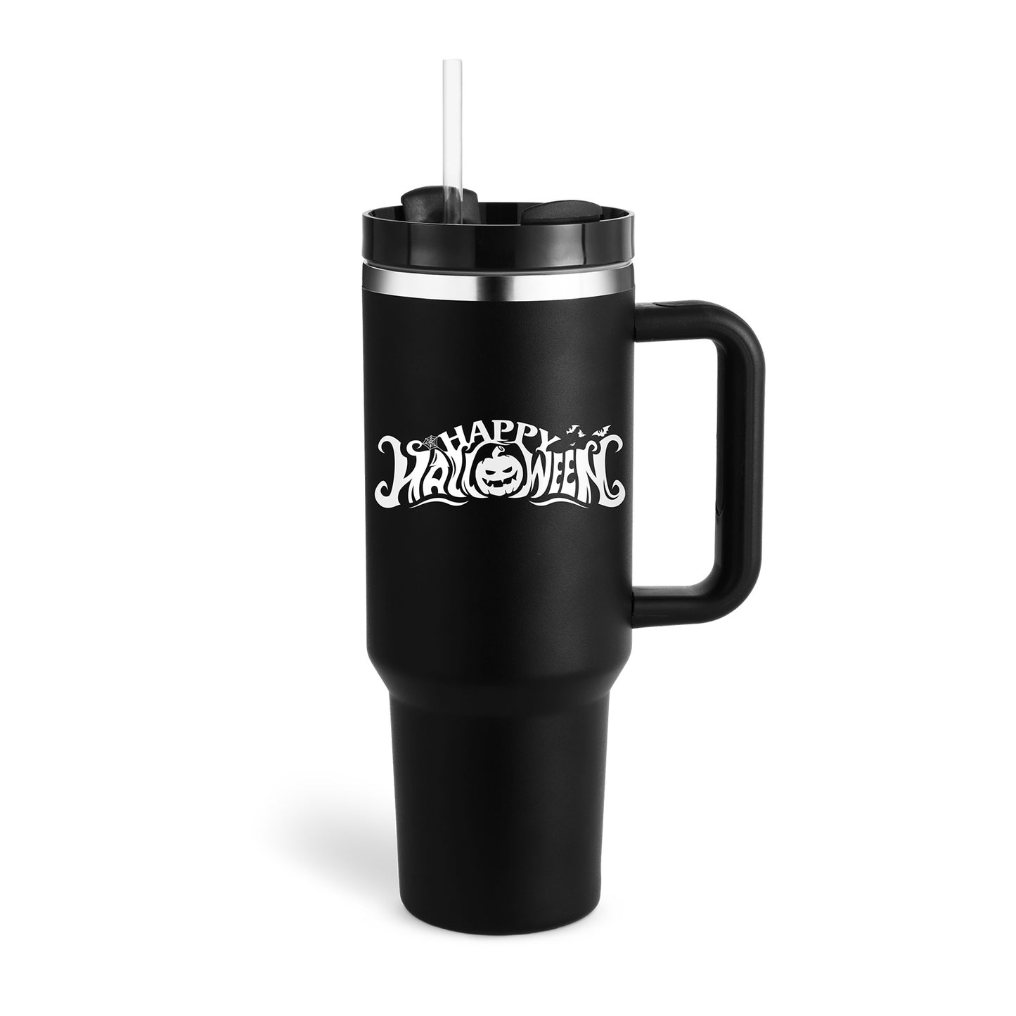 40 Oz Stainless Steel Tumbler with Handle